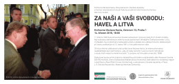 Za naši a vaši svobodu: Havel a litva