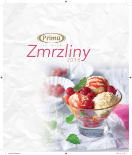 Katalog Zmrzliny Prima 2016
