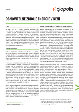 Obnovitelné zdroje energie v Keni
