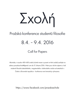 Pražská konference studentů filosofie