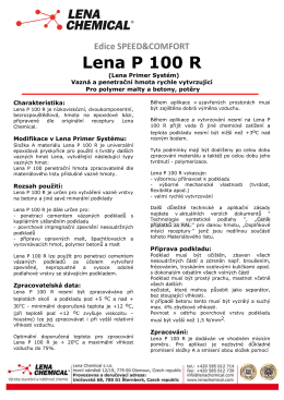Lena P 100 R - Lena Chemical sro