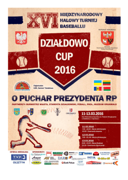 XVI International Indoor Baseball Tournament – Dzialdowo Cup