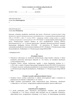 Umowa warunkowa na realizację Załącznik 2 – PDF