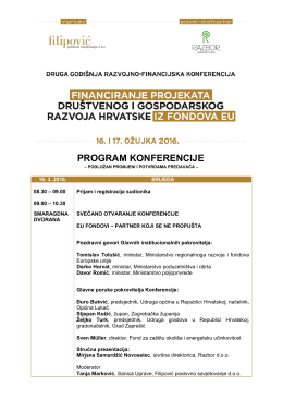 program konferencije - Hrvatska obrtnička komora