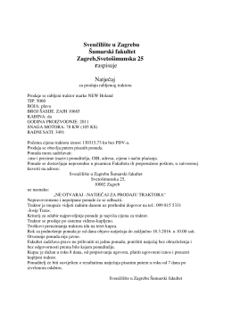 Sveučilište u Zagrebu Šumarski fakultet Zagreb,Svetošimunska 25