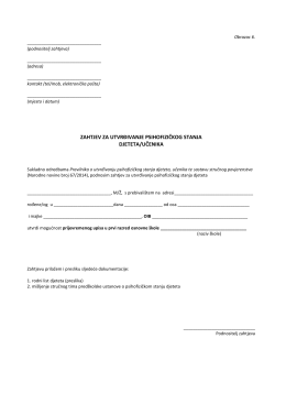 PDF obrazac 6 – zahtjev za prijevremeni upis
