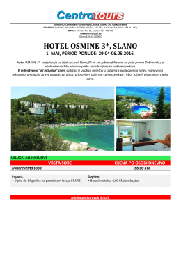 1. maj 2016 - hotel osmine - slano