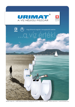 URIMAT | A víz nélküli piszoár - TREND