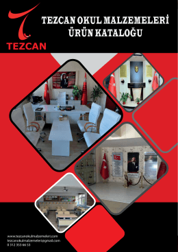 Ankara Tezcan Okul Malzemeleri 2016 Katalog