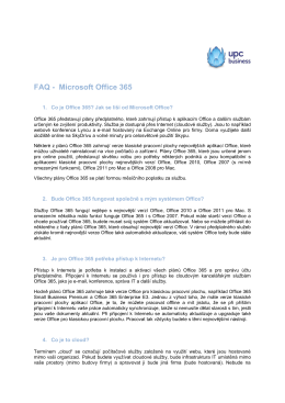 FAQ - Microsoft Office 365 - Business