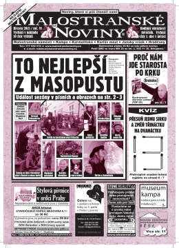 MALOsTRANsKE NOVINY - Malostranské noviny