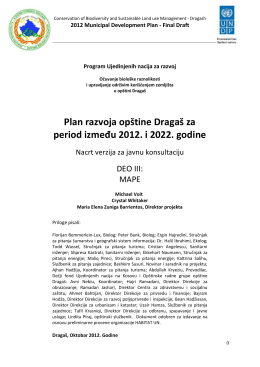 Plan razvoja opštine Dragaš za period između 2012. i 2022