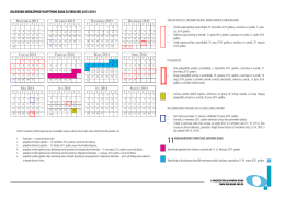 kalendar obrazovno-vaspitnog rada za školsku 2013/2014