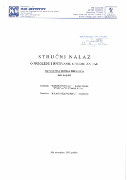 Dvogreda mosna dizalica - TERMOVENT SC - kran