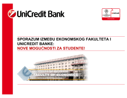 sporazum između ekonomskog fakulteta i unicredit banke: nove