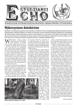 Echo Studzianki nr 12/2012