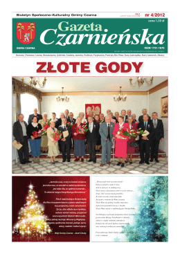 Gazeta Czarnieńska nr 4 / 2012
