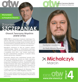 Marcin Michalczyk - KWW Otwock Tworzymy Wspólnie