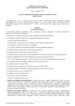 Uchwała Nr LI/316/2012 Rady Miejskiej w Jarocinie z dnia 21.12