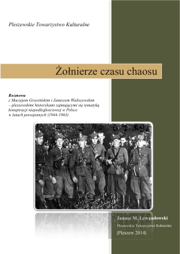 Żołnierze czasu chaosu - Pleszewskie Towarzystwo Kulturalne