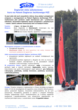 Kurs na patent żeglarza jachtowego