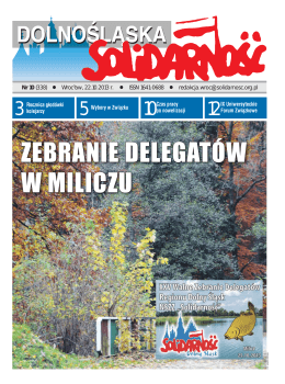 z października 2013 r. - Region Dolny Śląsk NSZZ Solidarność