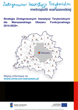 Strategia ZIT WOF - Obszar Metropolitalny Warszawy