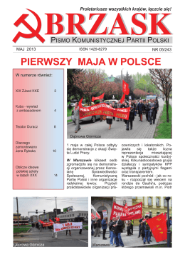 PIERWSZY MAJA W POLSCE - Komunistyczna Partia Polski