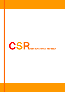 Raport końcowy - Analiza dobrych praktyk w zakresie CSR