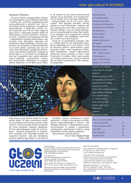 Pełna wersja PDF - Głos Uczelni - Uniwersytet Mikołaja Kopernika