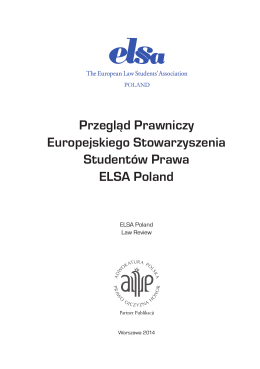 2014 r. - ELSA Poland