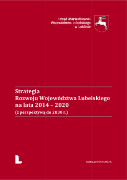Strategia Rozwoju Województwa Lubelskiego na lata 2014-2020