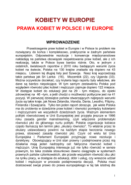 KOBIETY W EUROPIE - Bogusław Liberadzki.pl
