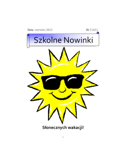 Szkolne Nowinki - Zespół Szkół Ogólnokształcących nr 1 w Tarnowie