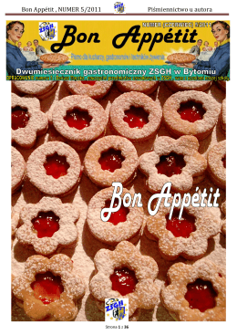 Bon Appétit , NUMER 5/2011 Piśmiennictwo u autora