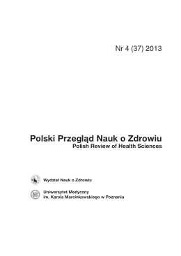 Polski Przegląd Nauk o Zdrowiu