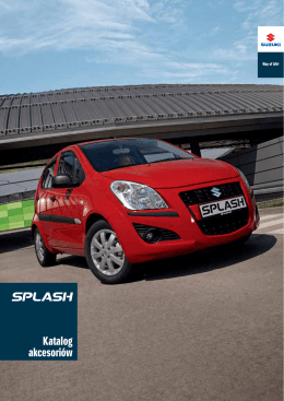 Katalog akcesoriów - Suzuki Motor Poland