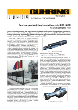 2014-M3 – Produkcja i Regen. Narzędzi PKD/CBN