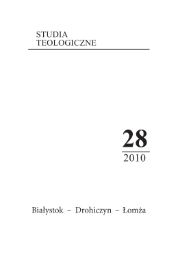 Tom 28 (2010) - Studia Teologiczne