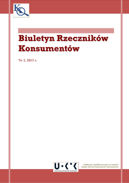 Biuletyn Rzeczników nr 2 2013 - Stowarzyszenie Rzeczników