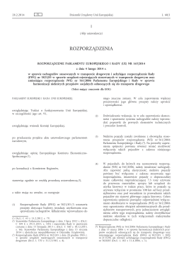 Rozporządzenie Parlamentu Europejskiego i Rady (UE) nr 165