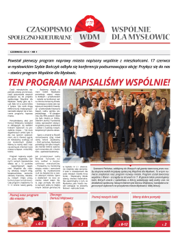 Gazeta Wspólnie dla Mysłowic - czerwiec 2014