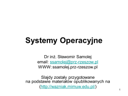 Systemy Operacyjne