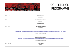 CONFERENCE PROGRAMME