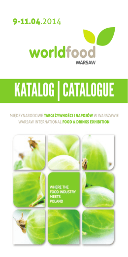 Pobierz Katalog WorldFood Warsaw 2014 w PDF