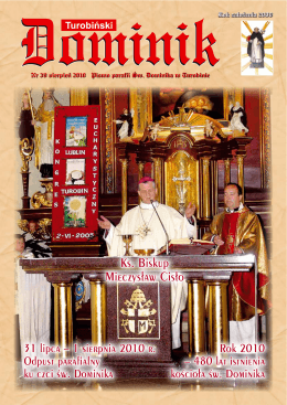 sierpień - Parafia Rzymskokatolicka pw Św. Dominika w Turobinie