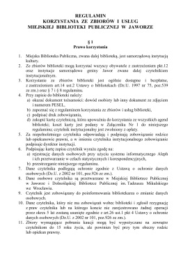 Pobierz wersję w PDF - Miejska Biblioteka Publiczna w Jaworze