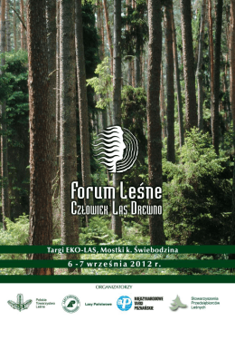Forum Leśne.20.07 - Eko-Las - Międzynarodowe Targi Poznańskie
