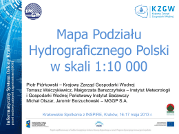 Mapa Podziału Hydrograficznego Polski w skali 1:10 000