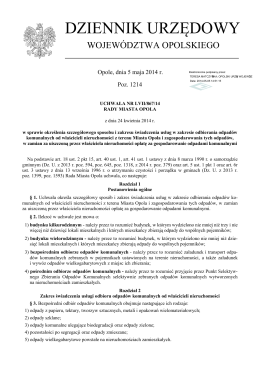 Uchwała Nr LVII/867/14 z dnia 24 kwietnia 2014 r.